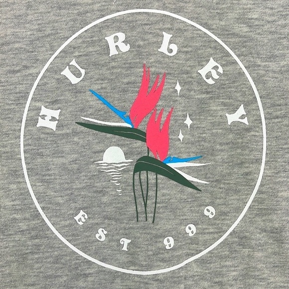 🔆HURLEY🔆 BIRDS OF PARADISE ZIP UP HOODIE SWEATSHIRT - Picture 16 of 16